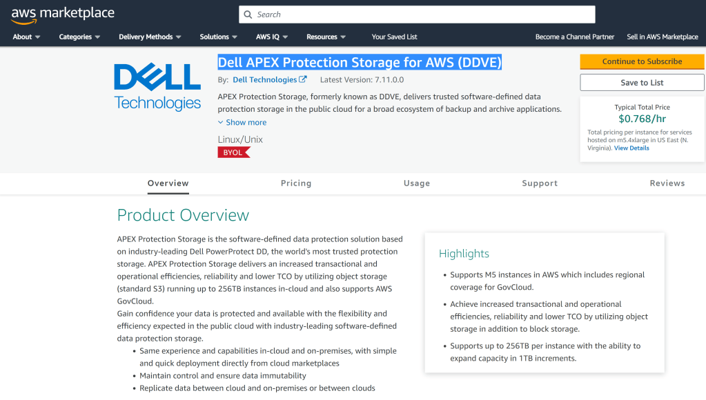 APEX Protection Storage for Public Cloud: DDVE on AWS End to End Installation&nbsp;Demo